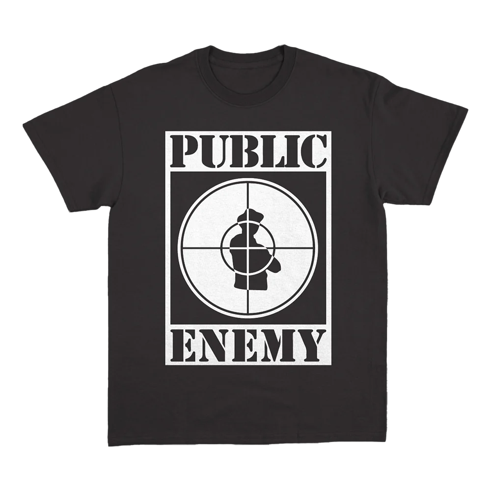 Public Enemy - SNIPER LOGO CLASSIC BLACK T-SHIRT